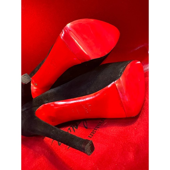 Christian Louboutin Black Suede Daffodile Pumps 42 - Picture 4 of 4